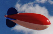 Helium advertising blimp - 14ft. RWB color