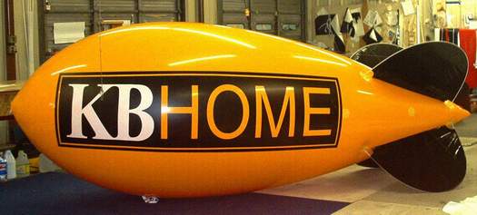 Advertising Blimp - KB Home logo - 14ft.